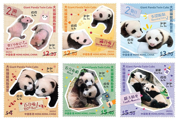 HK2025-07 Hong Kong Giant Panda Twin Cubs