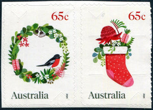AUS2020-04 Australia Christmas 2020 Stocking & Wreath Pair