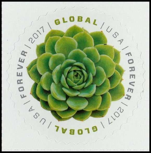 US #5198 2017 Global Forever Stamp GREEN SUCCULENT Single MNH