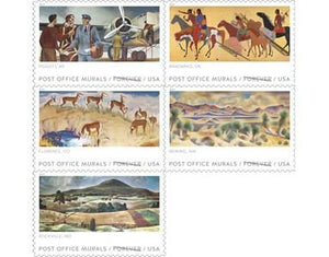 US #5372-5376 2019  Post Office Murals
